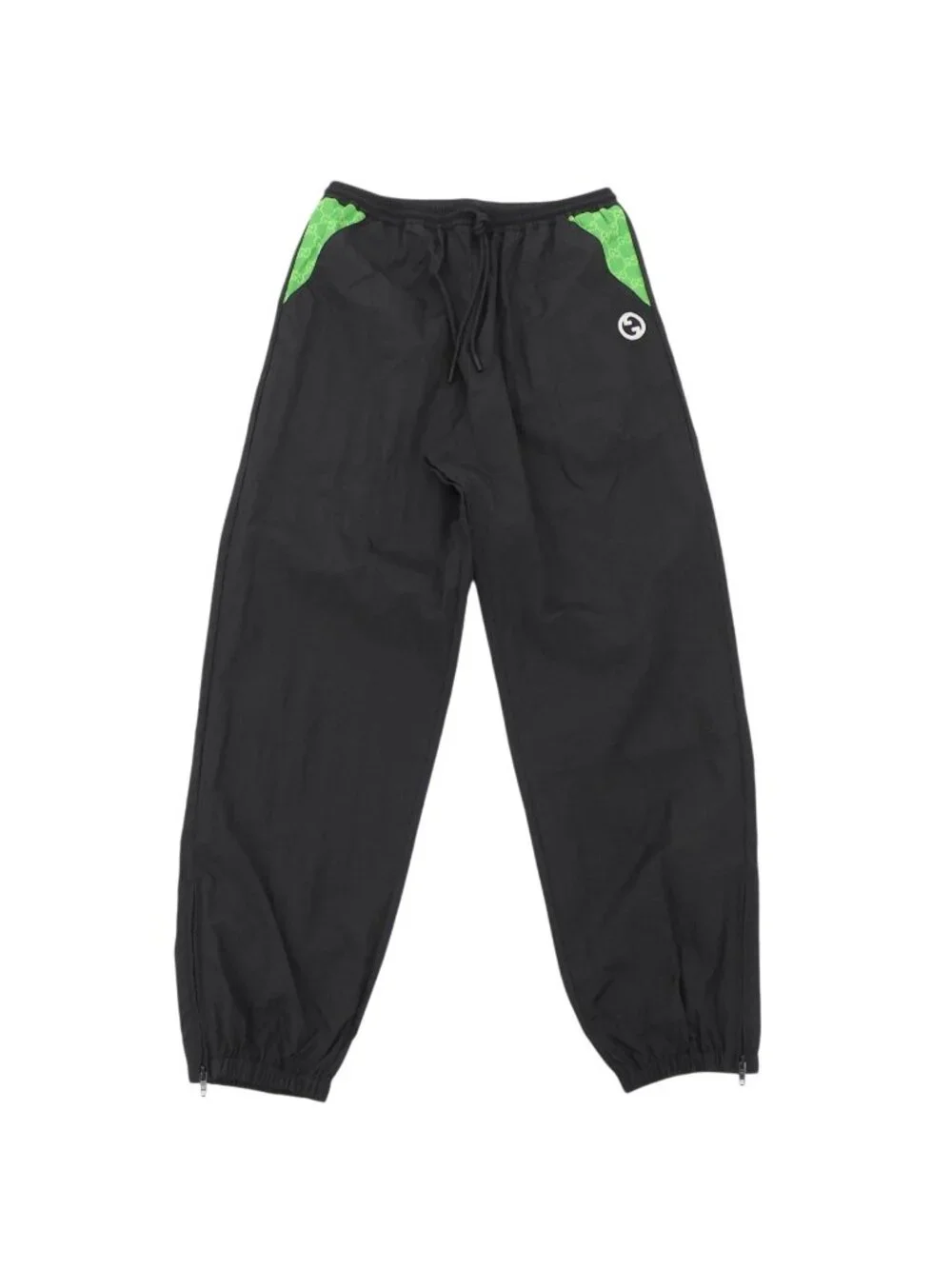 Gucci Training Pants GG Canvas Black Green XL